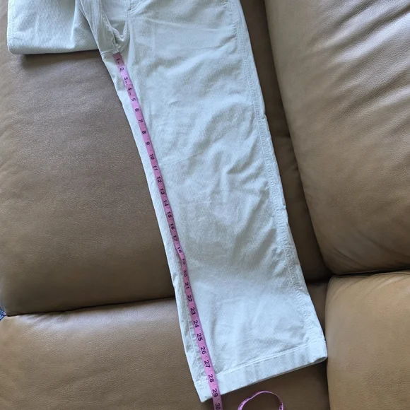 Uniqlo Corduroy Wide Leg Trousers, Medium, Off-White, Uniqlo Wide Leg Pants - Picture 11 of 11